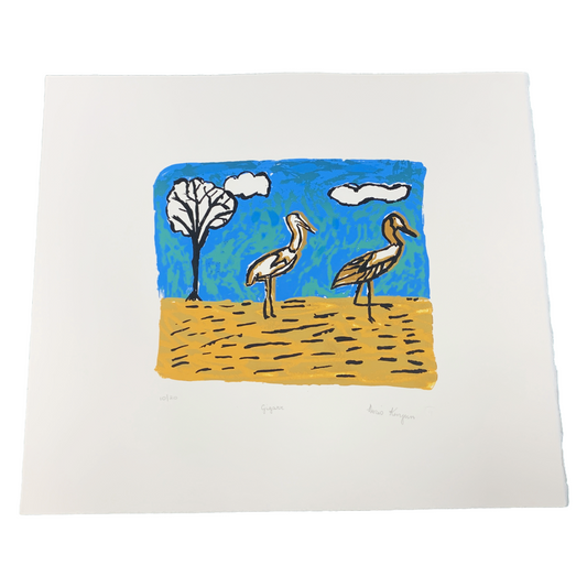 DORIS KINJUN | 'Gigarr' | Matted screenprint