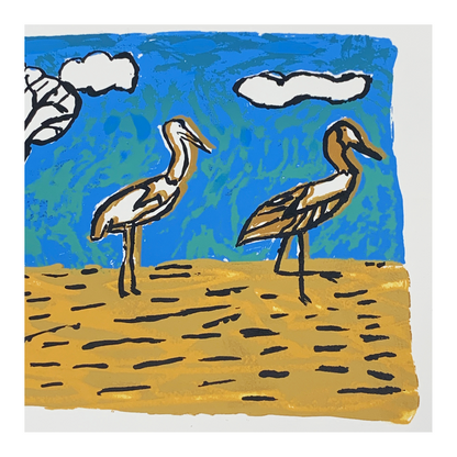 DORIS KINJUN | 'Gigarr' | Matted screenprint