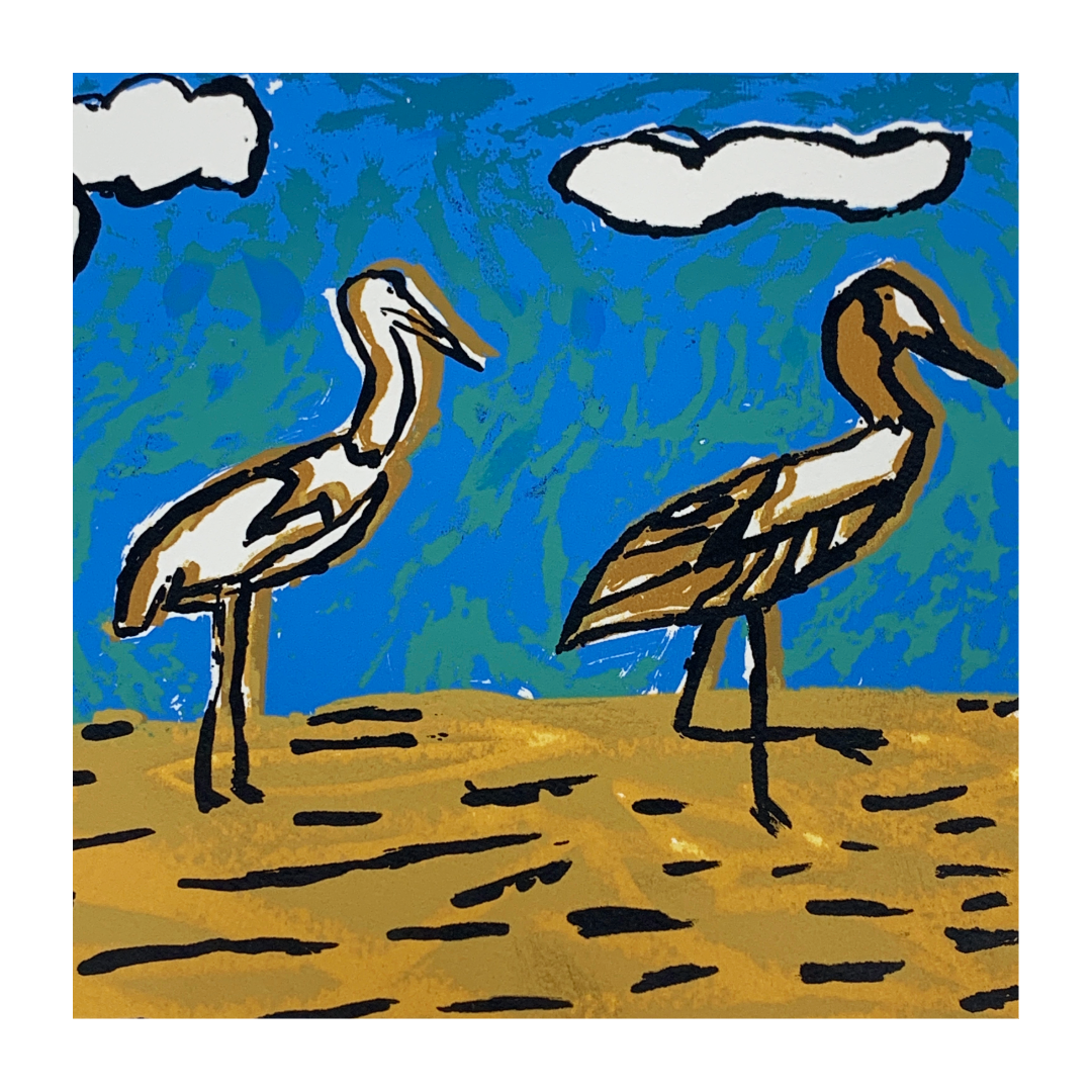 DORIS KINJUN | 'Gigarr' | Matted screenprint