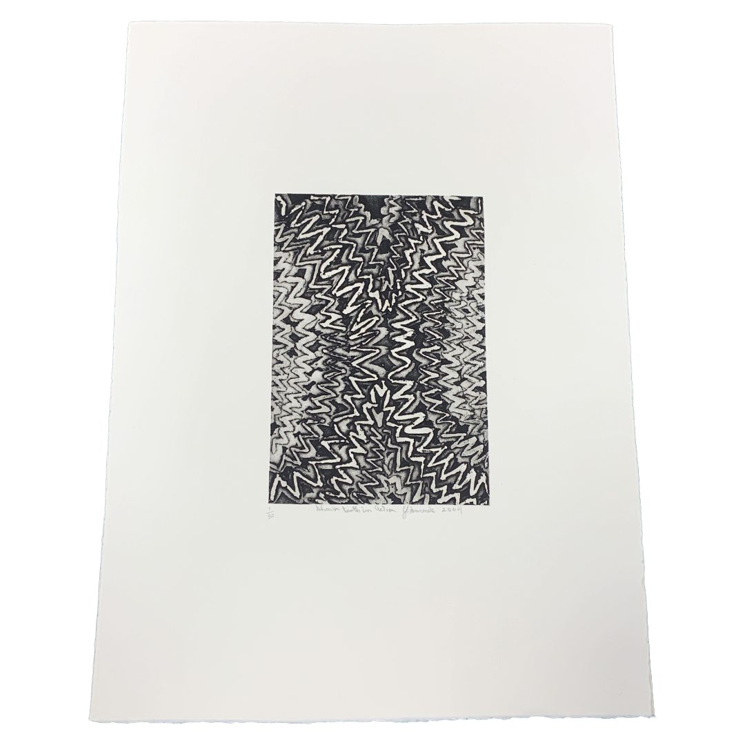 GERALD FOURMILE | 'Shark Tooth in Action' | Etching