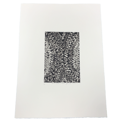 GERALD FOURMILE | 'Shark Tooth in Action' | Etching