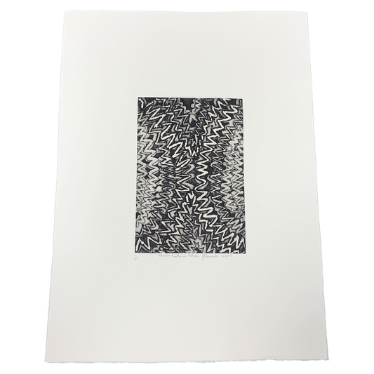 GERALD FOURMILE | 'Shark Tooth'  Etching | Matted print