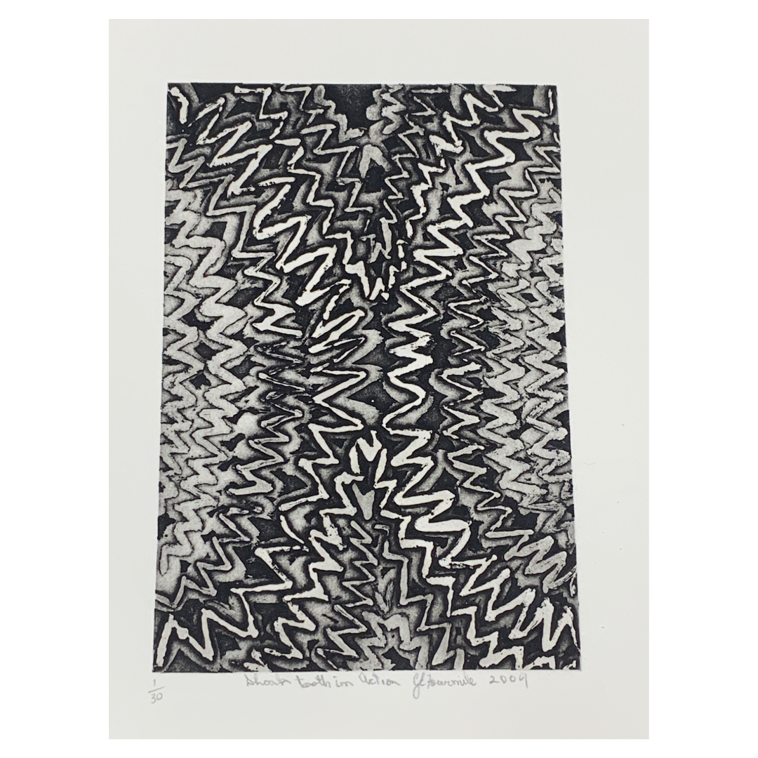 GERALD FOURMILE | 'Shark Tooth in Action' | Etching
