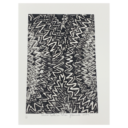 GERALD FOURMILE | 'Shark Tooth in Action' | Etching