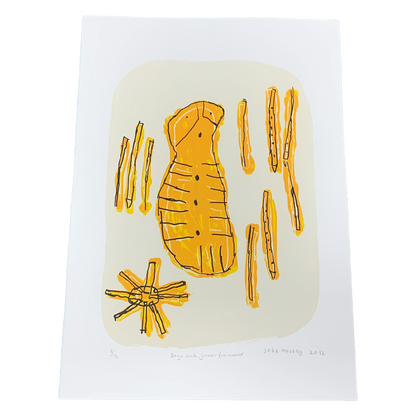 JOHN MURRAY | 'Bagu and Jiman - Firemaker' | Screen print