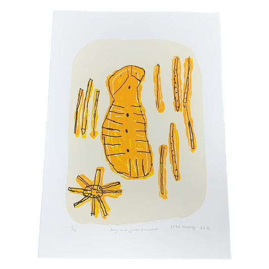 JOHN MURRAY | 'Bagu and Jiman - Firemaker' | Screen print