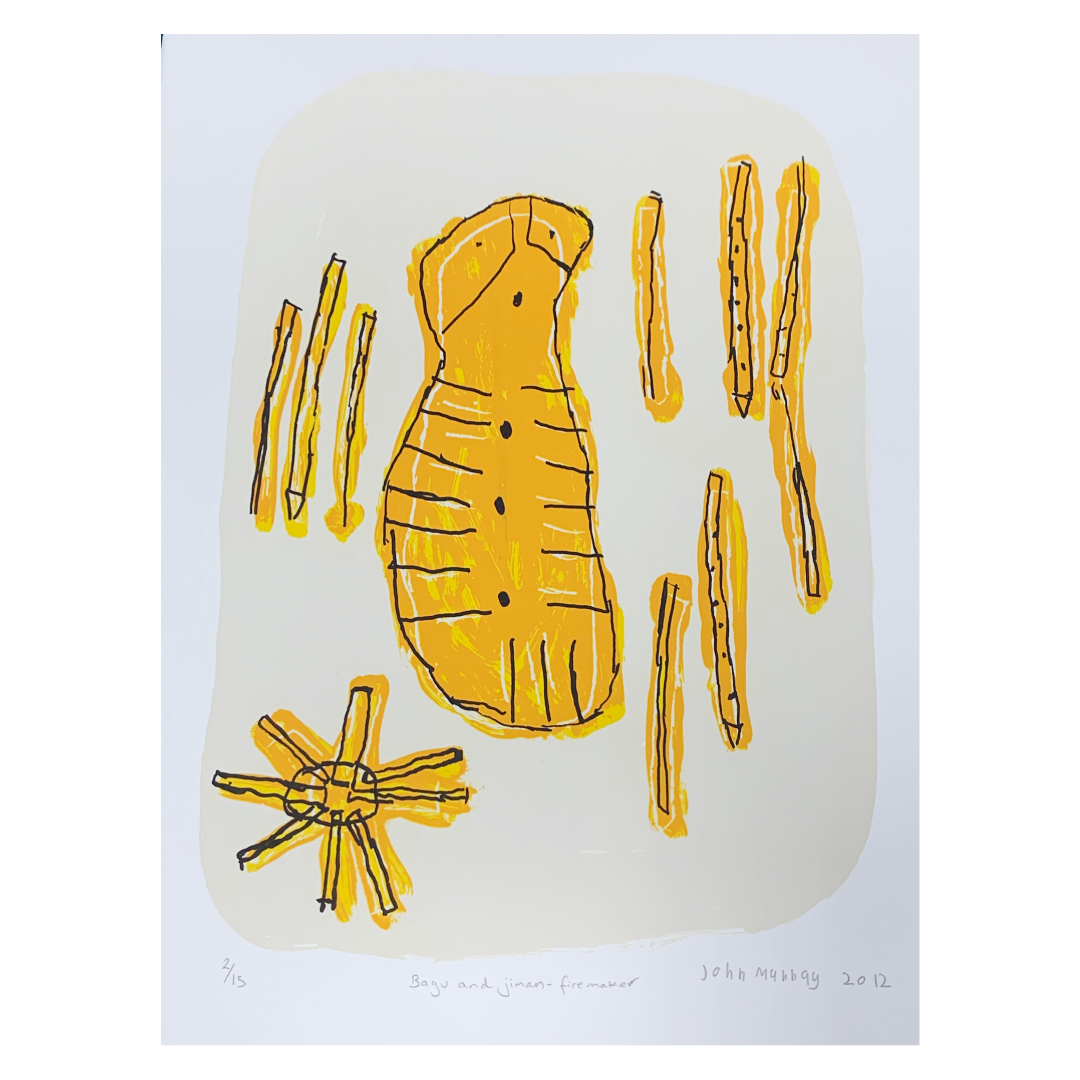 JOHN MURRAY | 'Bagu and Jiman - Firemaker' | Screen print