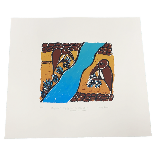 NANCY COWAN | 'Kingfishers Singing Out to Each Other Across the River' | Screen Print