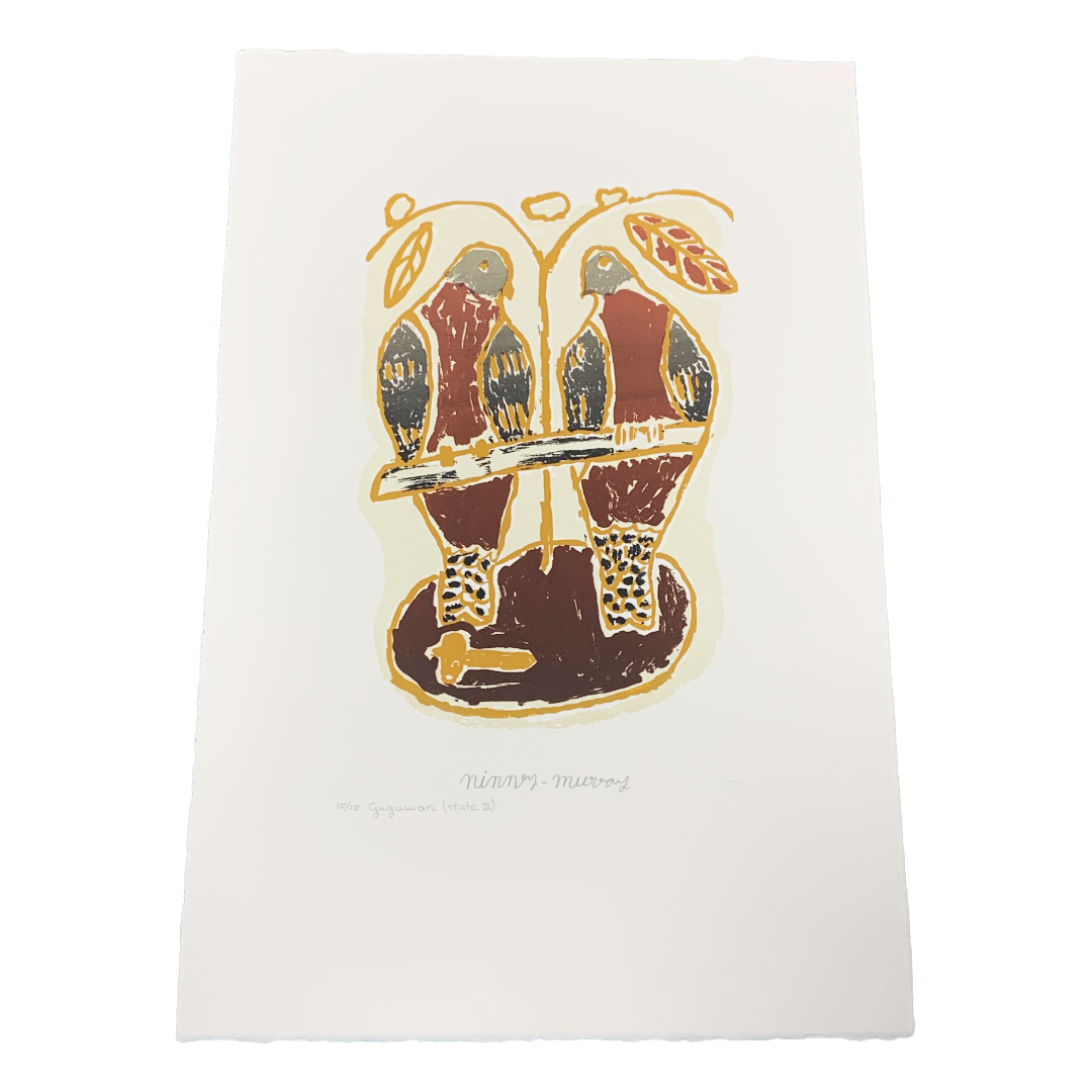 NINNEY MURRAY | 'Guguway (Brown Pigeon Story of Murray Falls) - State II' | Screenprint