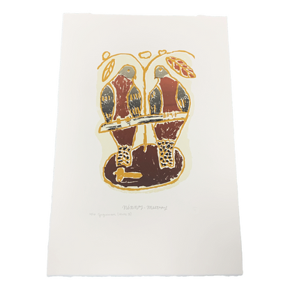 NINNEY MURRAY | 'Guguway (Brown Pigeon Story of Murray Falls) - State II' | Screenprint