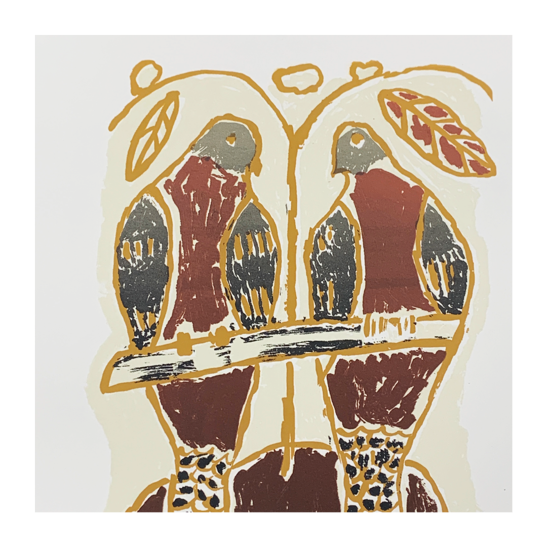 NINNEY MURRAY | 'Guguway (Brown Pigeon Story of Murray Falls) - State II' | Screenprint
