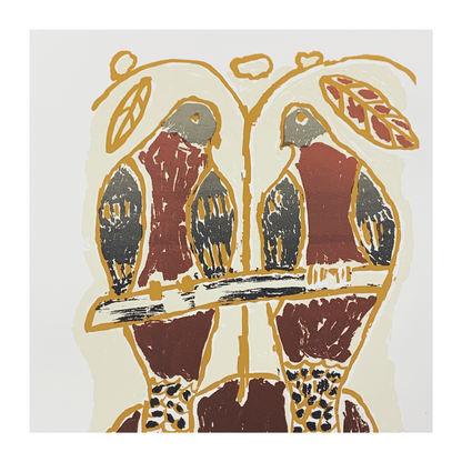 NINNEY MURRAY | 'Guguway (Brown Pigeon Story of Murray Falls) - State II' | Screenprint
