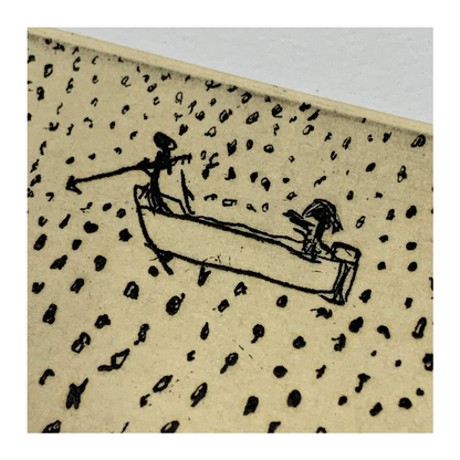 RUBEN AMBRYM | 'Yarrabah Bay Turtle Hunting' | Etching