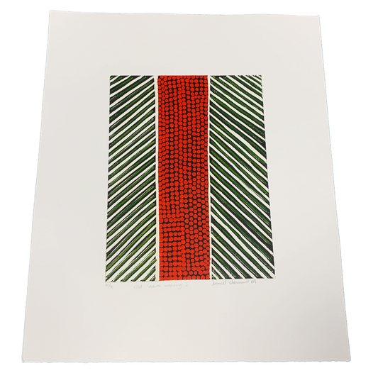SAMUEL CLARMONT | 'Old ladies weaving II' Etching