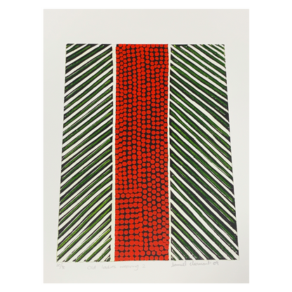 SAMUEL CLARMONT | 'Old ladies weaving II' Etching