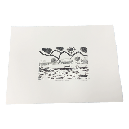 VALMAI AMBRYM | 'Yarrabah Bay Today I' Etching