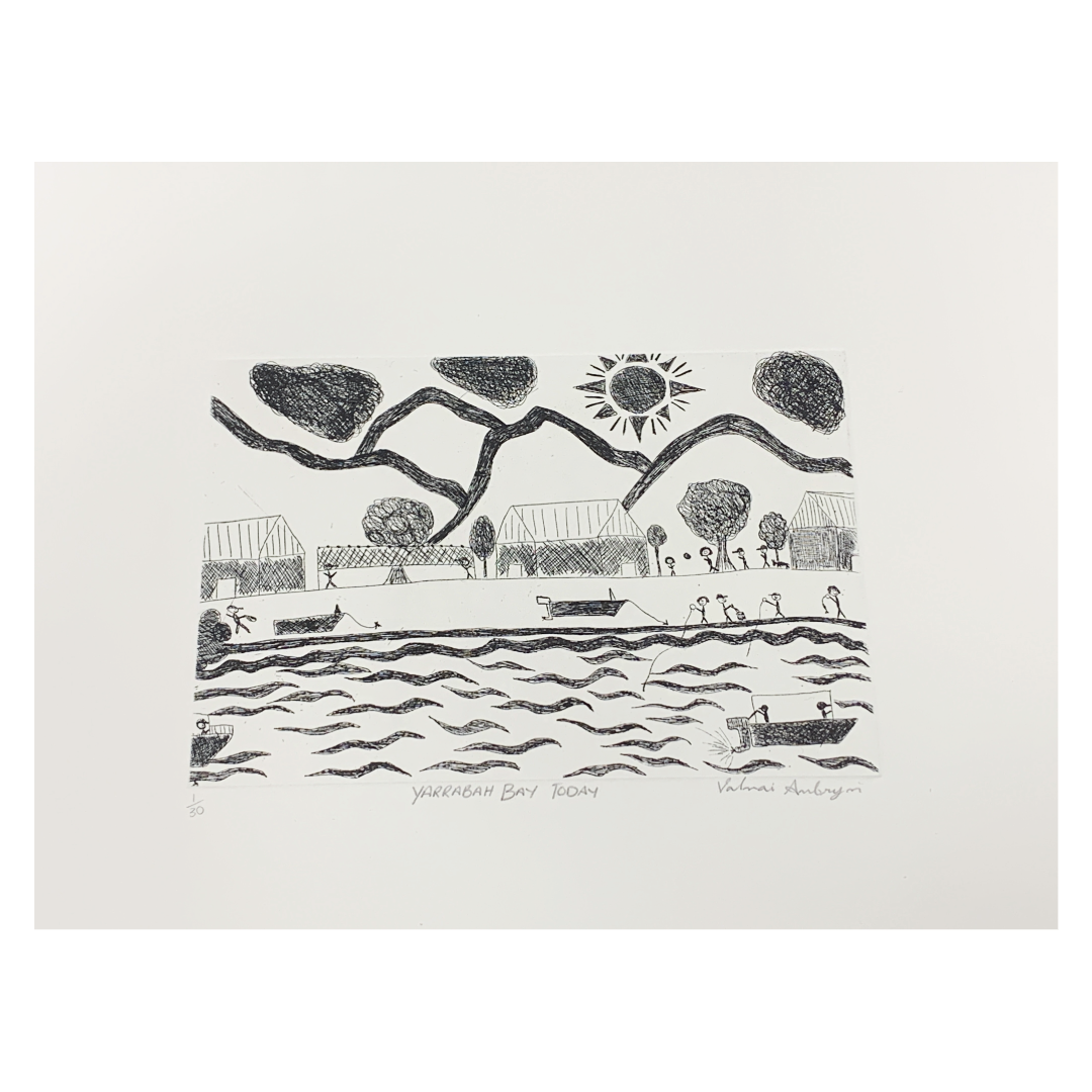 VALMAI AMBRYM | 'Yarrabah Bay Today I' Etching