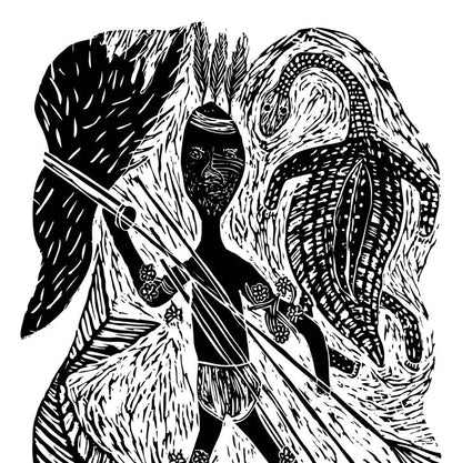 BLAK FLAIR PROJECT | 'Orchid Man' | Tea Towel / Eddie Kepple