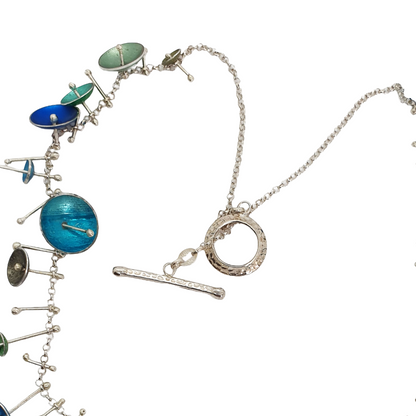 ALISON McDONALD | ‘Aliware Fiona Necklace’ | Sterling silver & reclaimed anodised aluminium saucepan lids