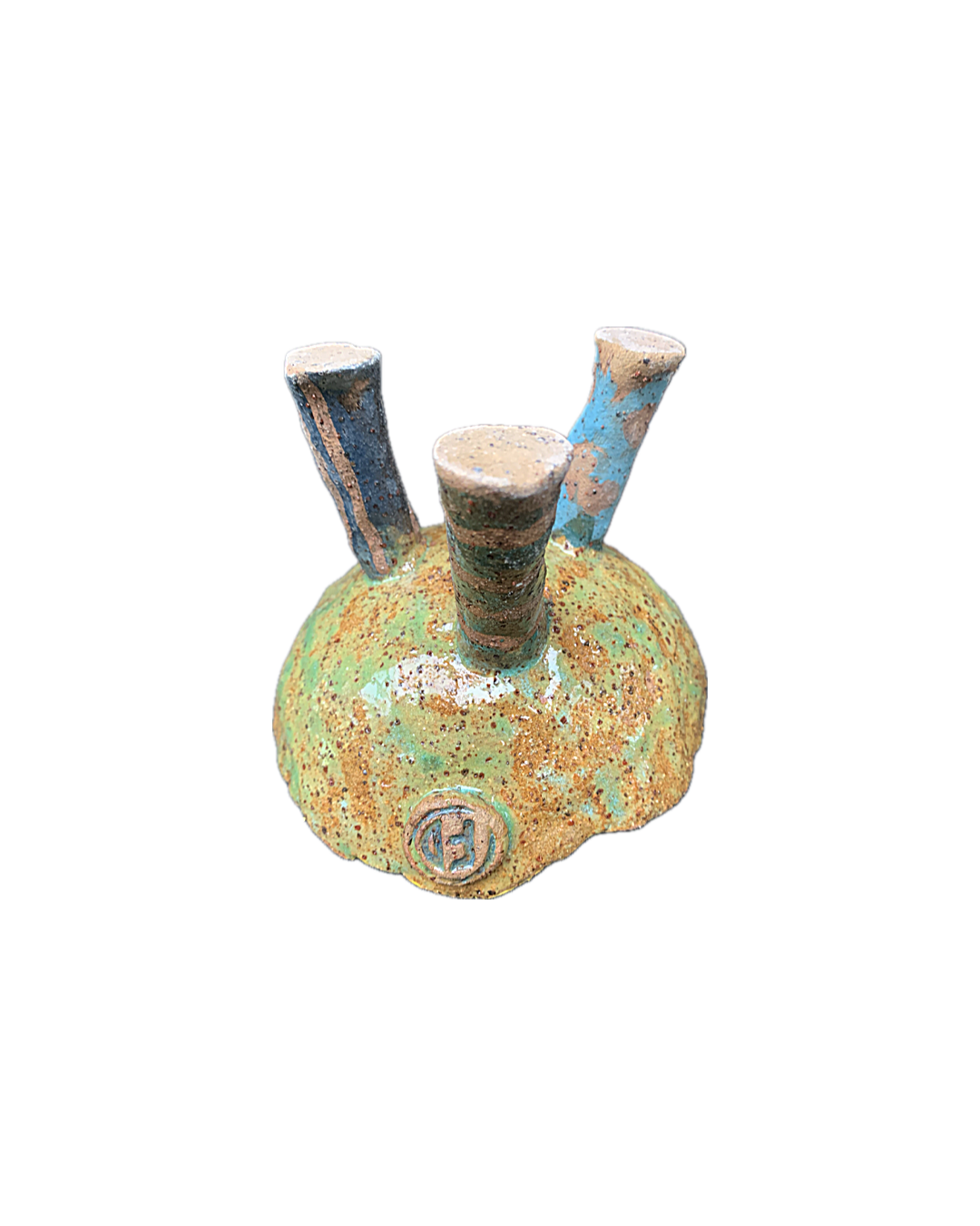 FLINTSTONE DESIGNS | ‘Orange + Yellow Critter’ | Ceramic