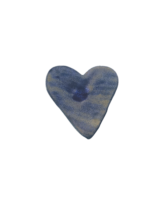 FLINTSTONE DESIGNS | ‘Blue Green Heart Dish’ | Ceramic