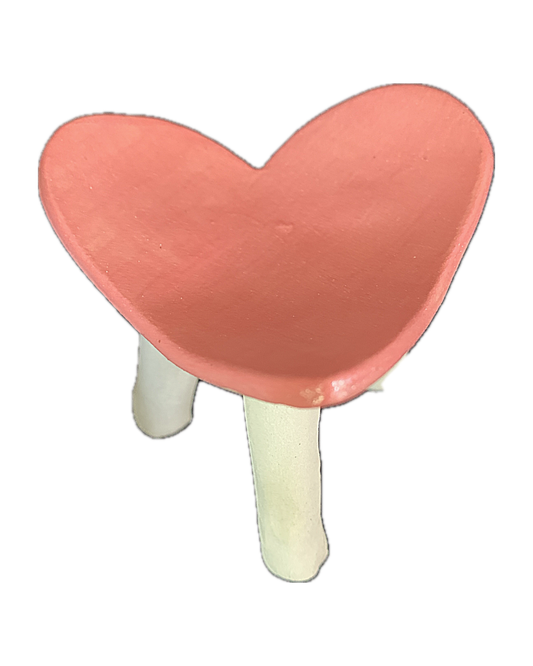 FLINTSTONE DESIGNS | 'Pink Heart Dish' | Ceramic