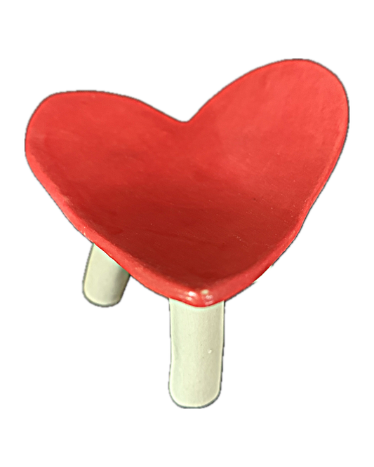 FLINTSTONE DESIGNS | 'Red Heart Dish' | Ceramic