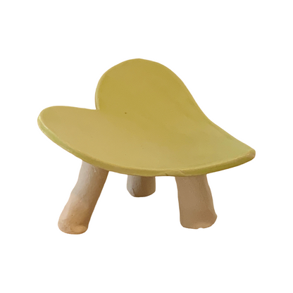 FLINTSTONE DESIGNS | 'Lime Heart Dish' | White Clay | Ceramic Dish