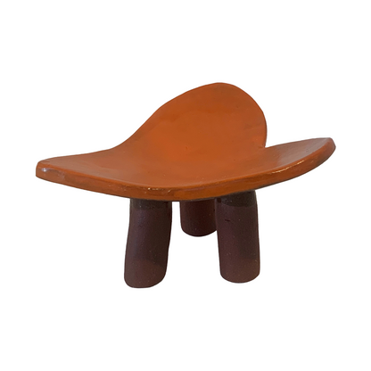 FLINTSTONE DESIGNS | 'Orange Heart Dish' | Orange Clay | Ceramic Dish