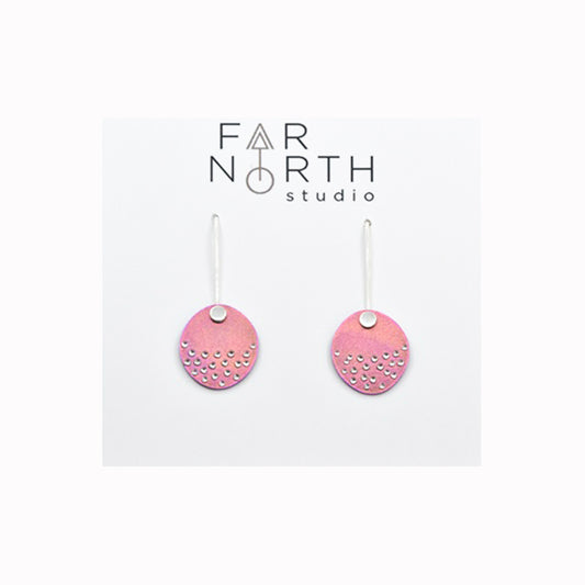 FAR NORTH STUDIO | ‘Joy Earrings’ | Pink | Titanium & sterling silver