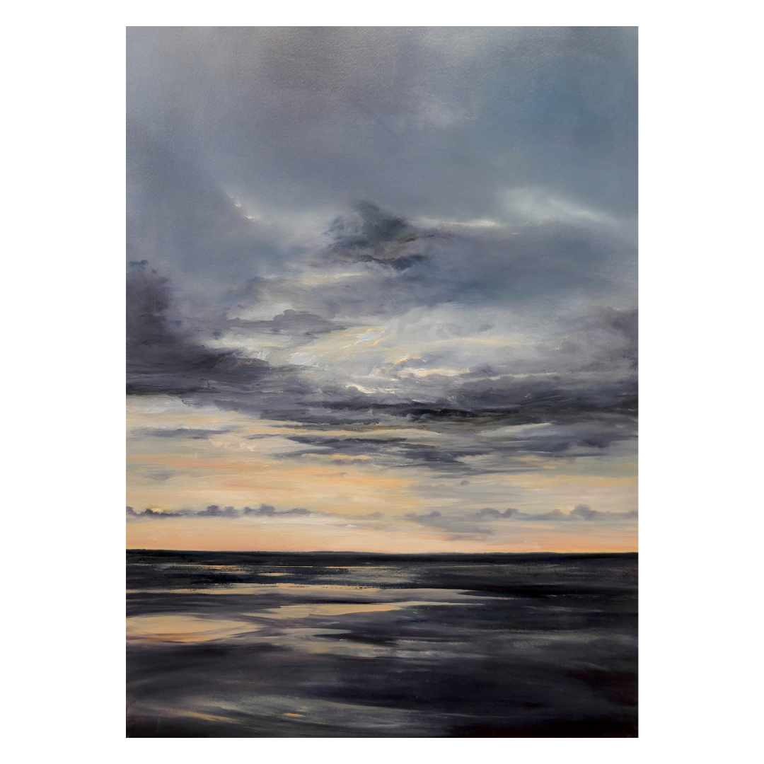 LOU DERRY | ‘Facing the Elements III’ (Fire) | 2025 | Acrylic on Paper | 76cm x 56cm