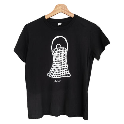 GIRRINGUN ART CENTRE | 'Jawan T-shirt' |  Black fabric / white design