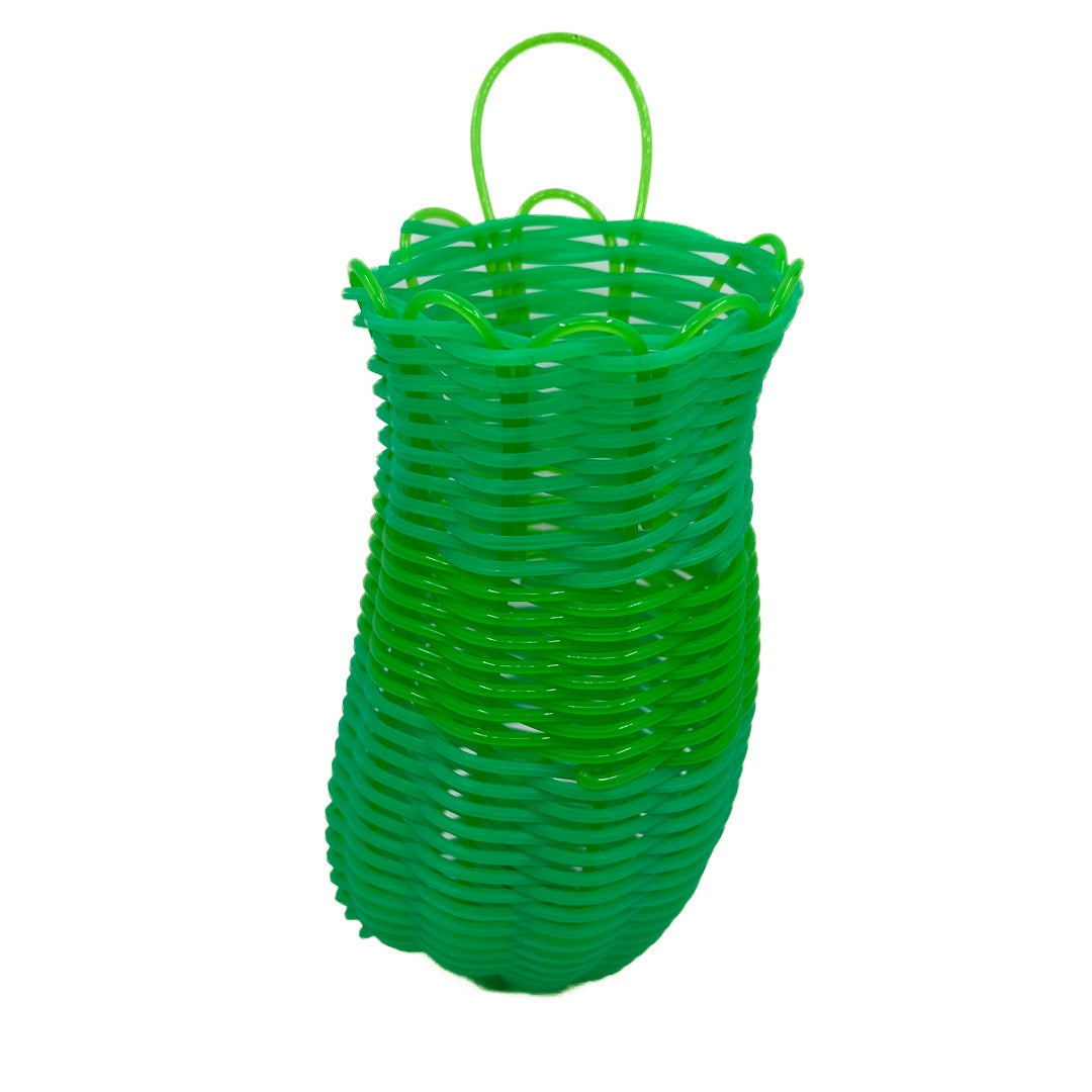 GIRRINGUN ART CENTRE – Nephi Denham | ‘Recycled Woven Basket’ | Electrical wire / Green