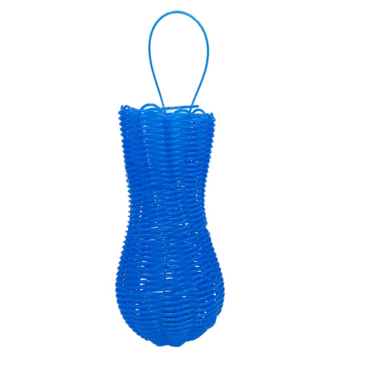 GIRRINGUN ART CENTRE – Nephi Denham | ‘Recycled Woven Basket’ | Electrical wire / Blue