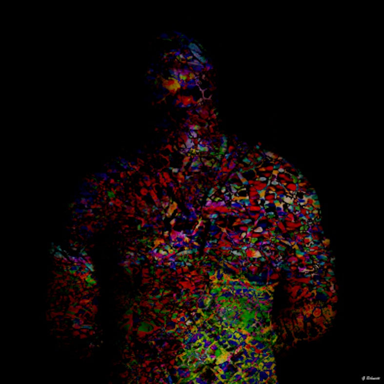 GEOFFREY SCHMIDT | 'Colours of Man' | 2023 | Digital drawing / print under plexi glass