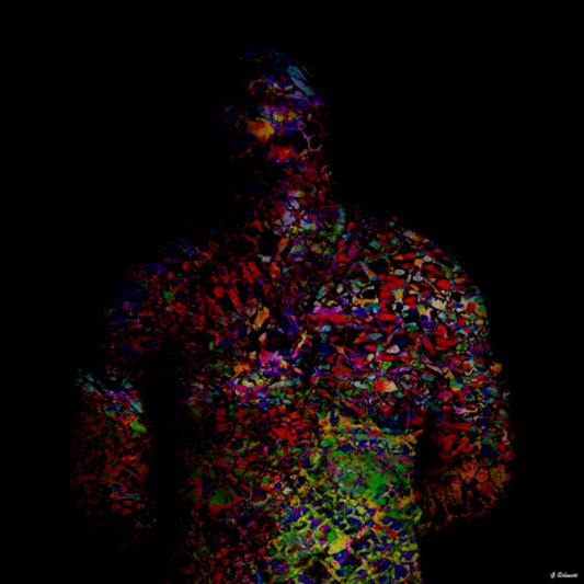 GEOFFREY SCHMIDT | 'Colours of Man' | 2023 | Digital drawing / print under plexi glass