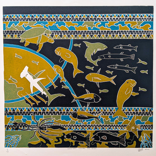 PATRICK BAIRA | 'Ghost Net Killing  The Reef' Print |