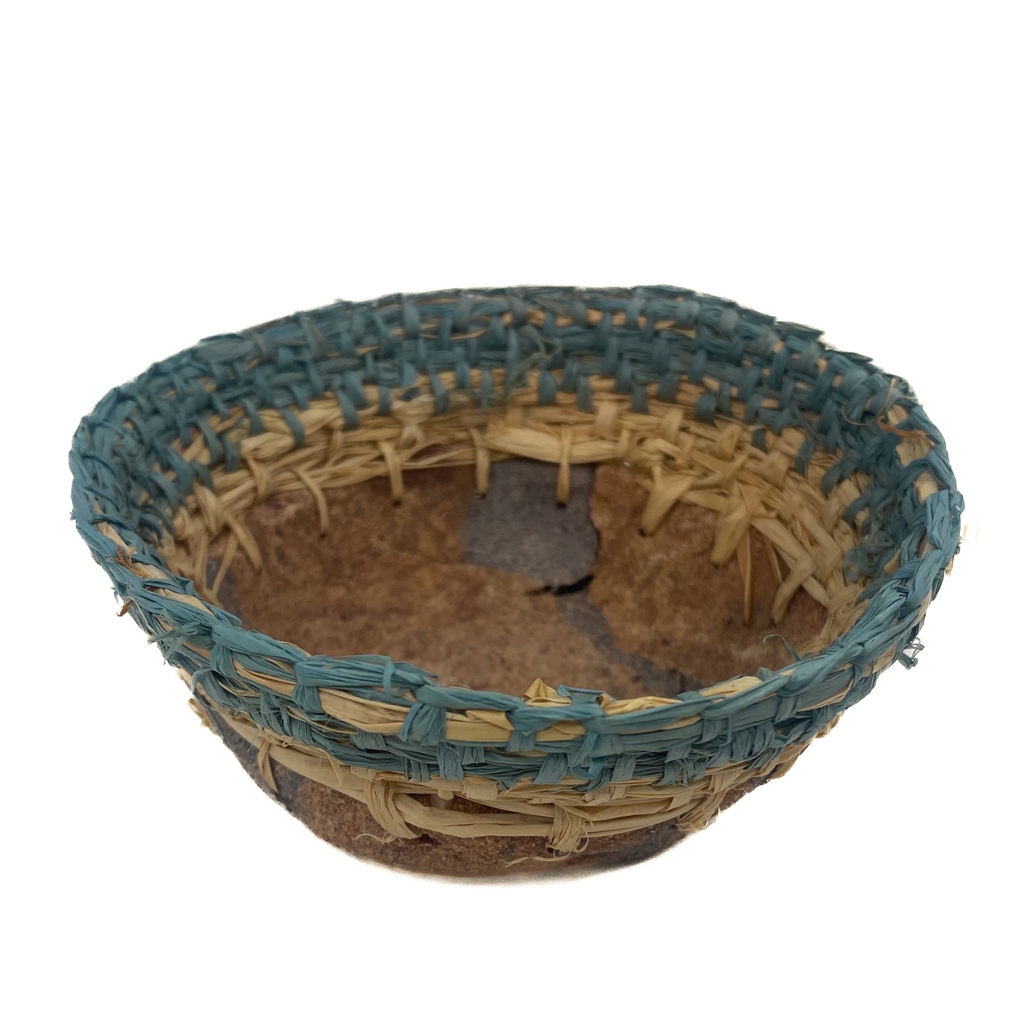 CHOLENA HUGHES | ‘Clay Weaving #5 |  Wood-fired mixed clay / woven Madagascan raffia