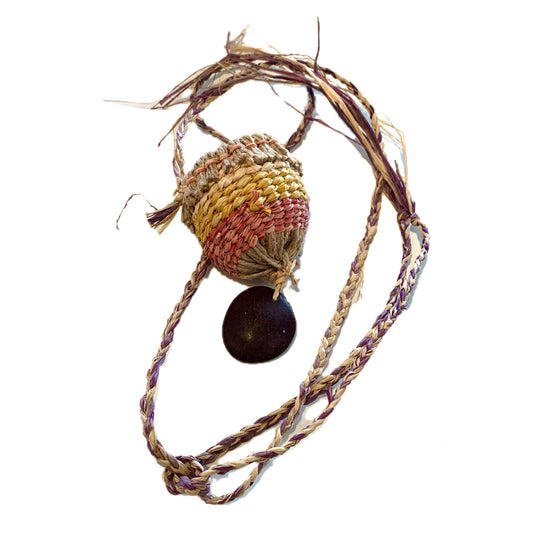 PAULA SAVAGE - Moa Island | 'Migi Bag #408' | Woven rafia + jute | 2026