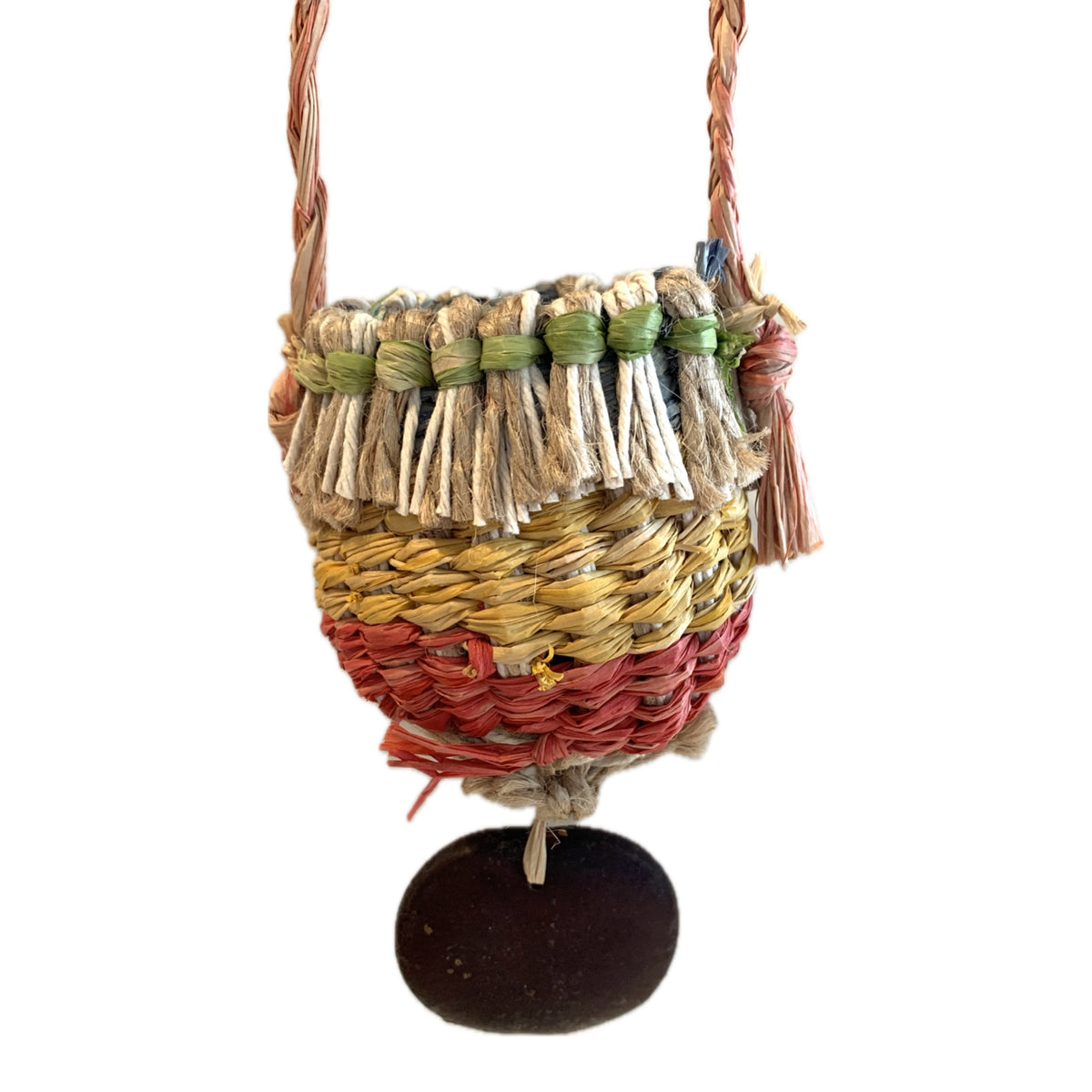 PAULA SAVAGE - Moa Island | 'Migi Bag #410' | Woven rafia + jute | 2026