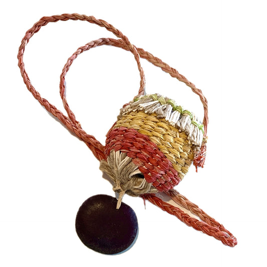 PAULA SAVAGE - Moa Island | 'Migi Bag #410' | Woven rafia + jute | 2026