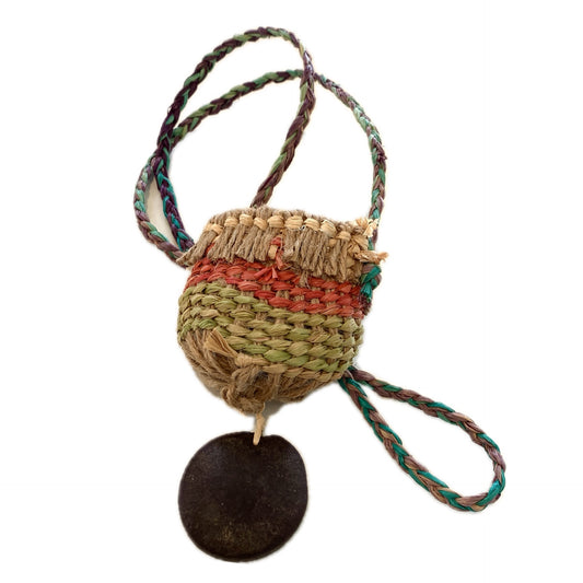 PAULA SAVAGE - Moa Island | 'Migi Bag #405' | Woven rafia + jute | 2026