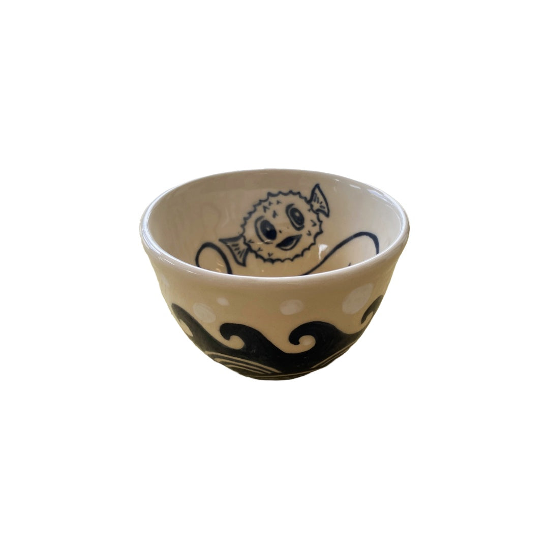 JANE JEHNE | 'Stoned Puffer Fish Series - Medium Condiment Bowl (1)' | Glazed Ceramic