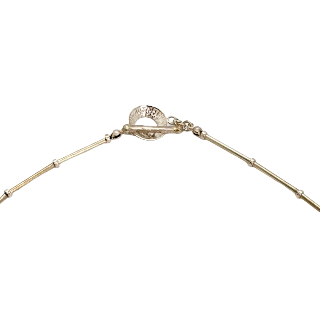 ALISON McDONALD | ‘Aliware Jane Necklace’ | Sterling silver & reclaimed anodised aluminium saucepan lids