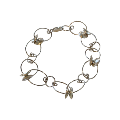 ALISON McDONALD | ‘Aliware Jen Bracelet’ | Sterling silver domed cups on handmade rings