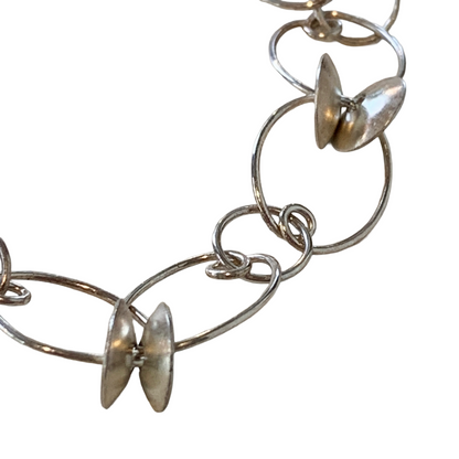 ALISON McDONALD | ‘Aliware Jen Bracelet’ | Sterling silver domed cups on handmade rings