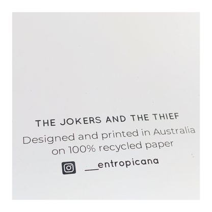 HANNAH MURRAY | 'The Jokers + the Thief' | Gift Card / Recycled paper