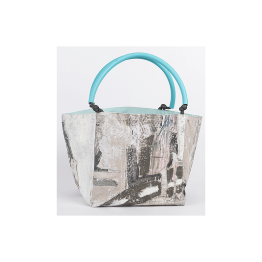 JULIE POULSEN | ‘Dog Zone’ Boat bag: Maxi | Re-cycled painting | Large