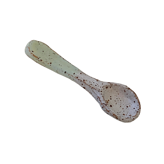 KAT HALL | ‘Jade Spoon’- Medium | Ceramic Teaspoon