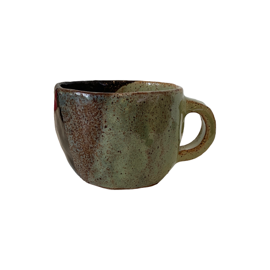 KAT HALL | 'Forest Floor Mug' | Ceramic vessel with handle